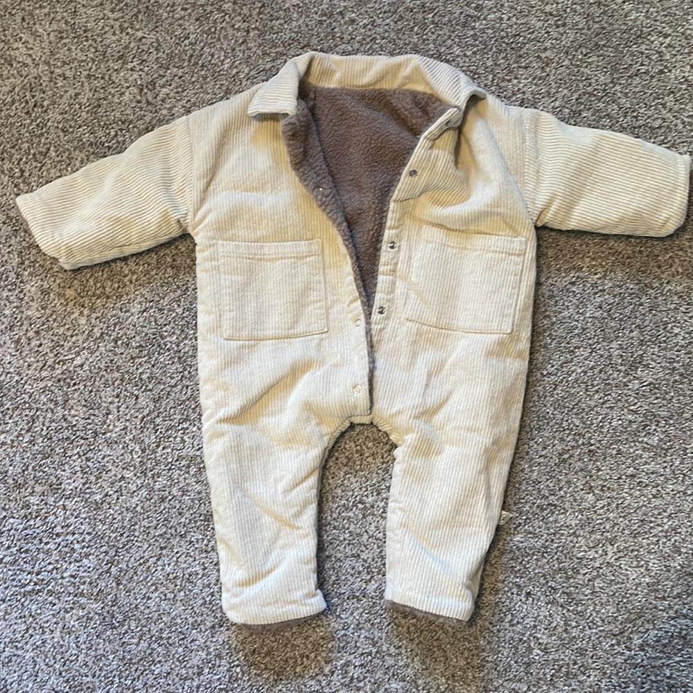 Baby 12 month reversible winter onesie